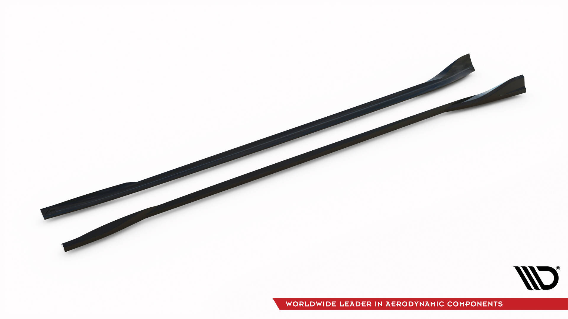 Seitenschweller Ansatz Paar V.1 passend für Tesla Model 3 Performance Mk1 FL schwarz Hochglanz