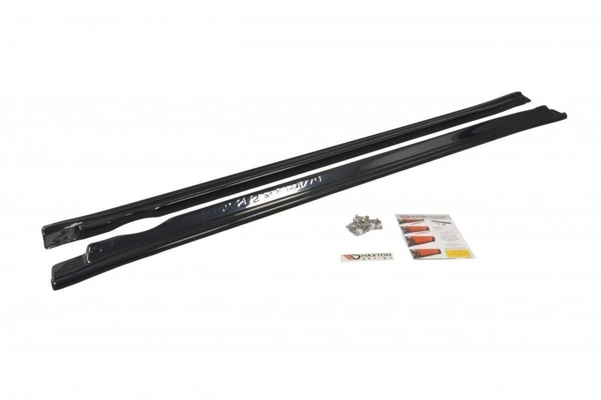 Street+ Seitenschweller Leisten passend für Subaru Impreza II WRX schwarz Hochglanz