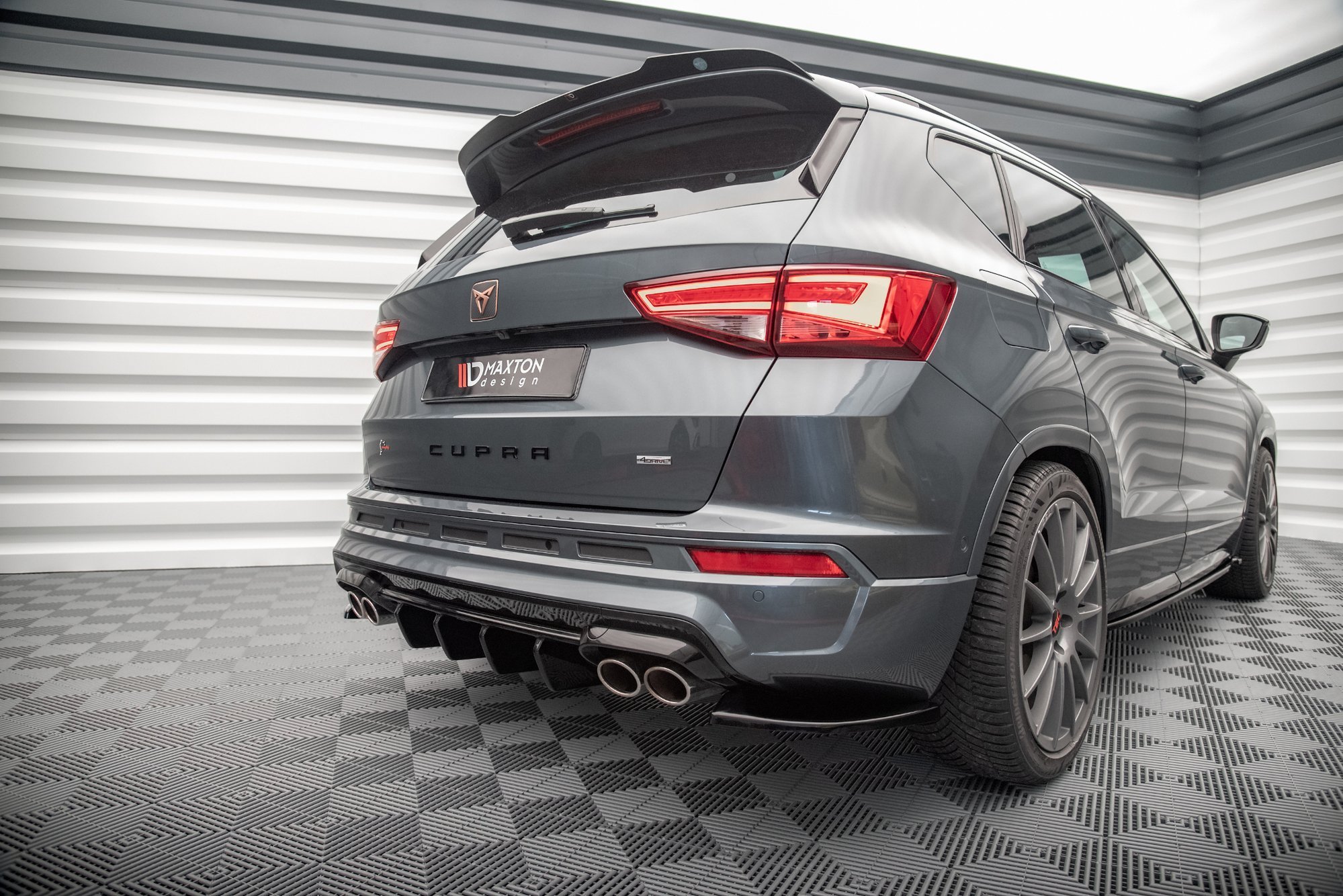 Diffusor Flaps passend für CUPRA Ateca Mk1 / Mk1 FL schwarz Hochglanz
