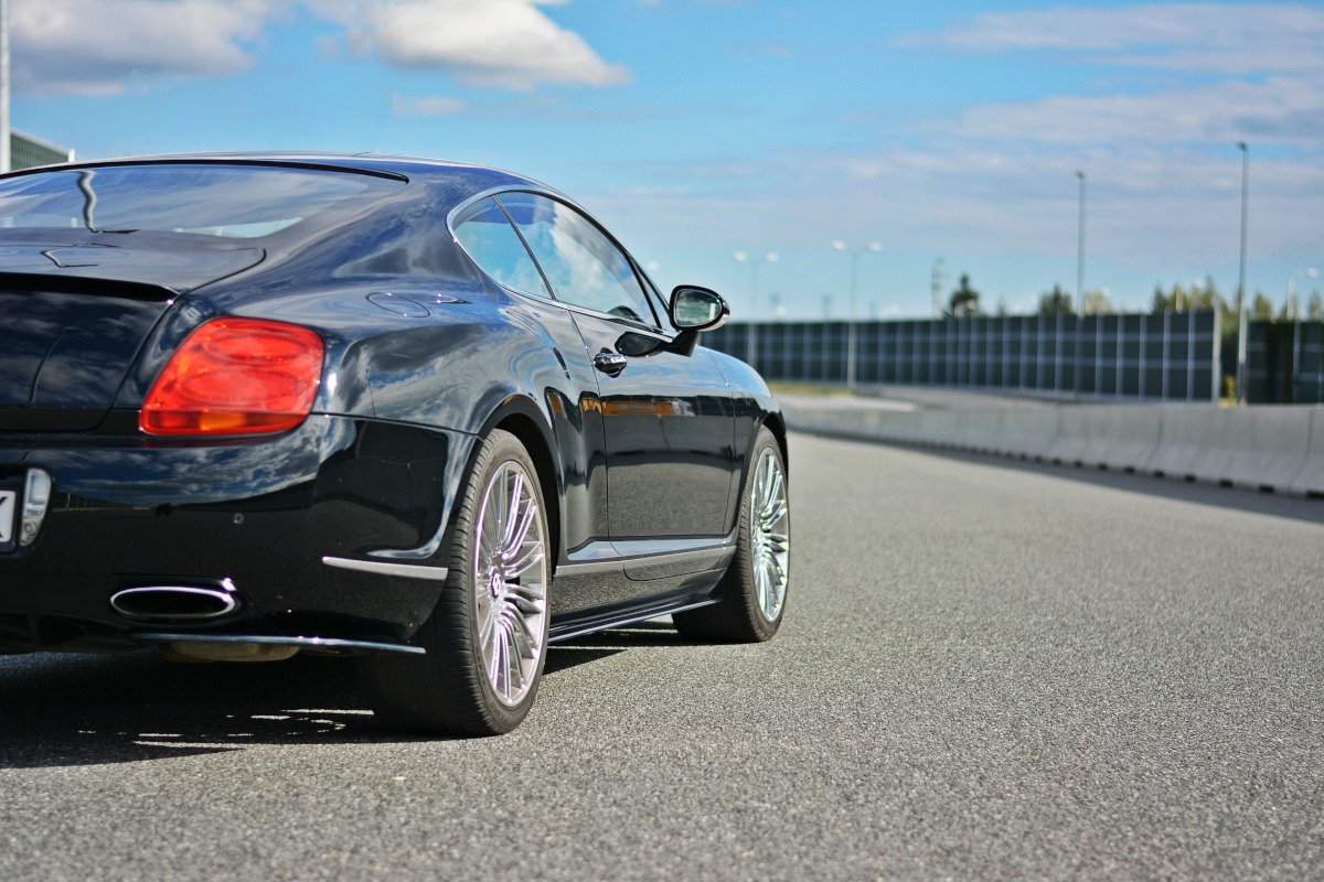 Seitenschweller Ansatz Paar passend für BENTLEY CONTINENTAL GT schwarz Hochglanz