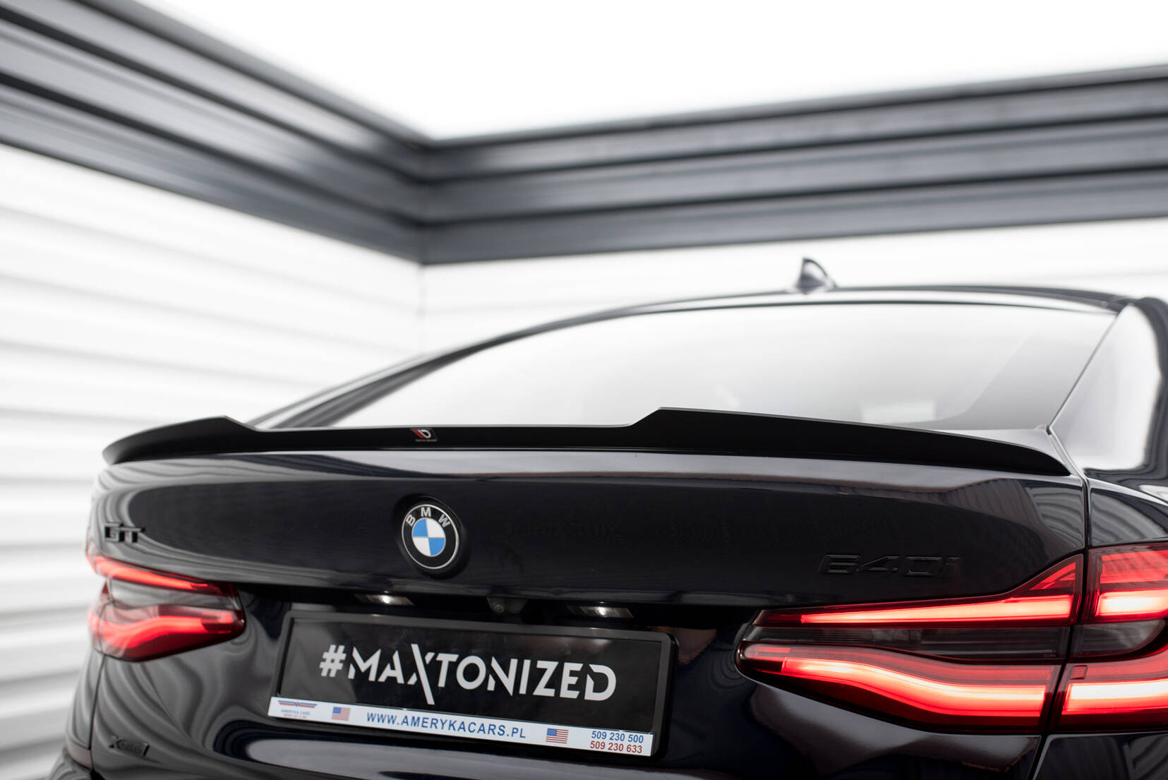 Heck Spoiler Aufsatz Abrisskante passend für BMW 6er GT G32 M-Paket schwarz Hochglanz