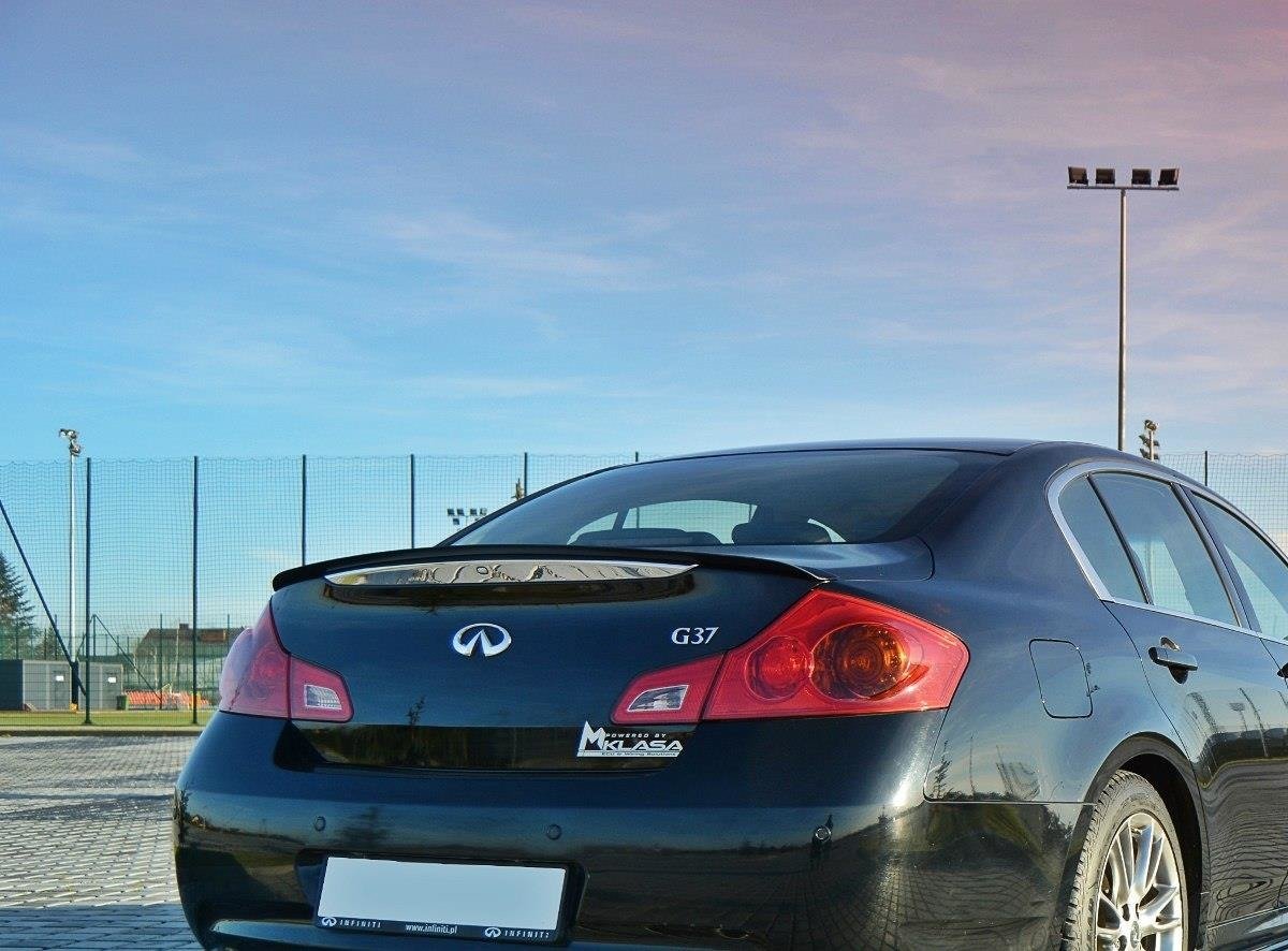 Heckspoiler Lippe passend für Infiniti G37 Limousine schwarz Hochglanz