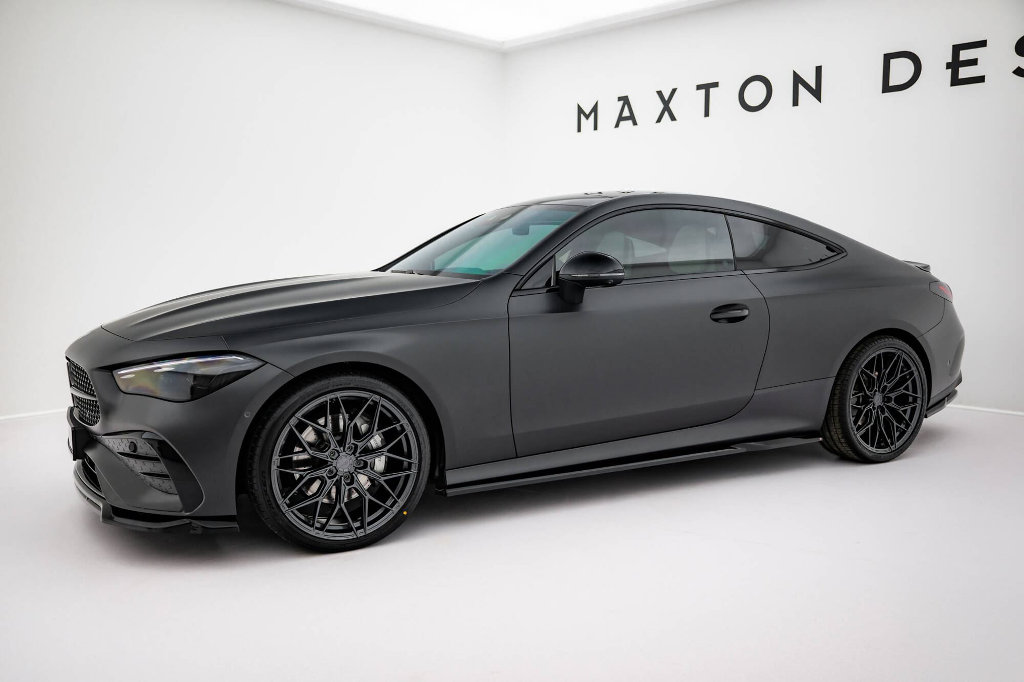Street+ Seitenschweller Leisten passend für Mercedes CLE AMG-Line C236 schwarz Hochglanz