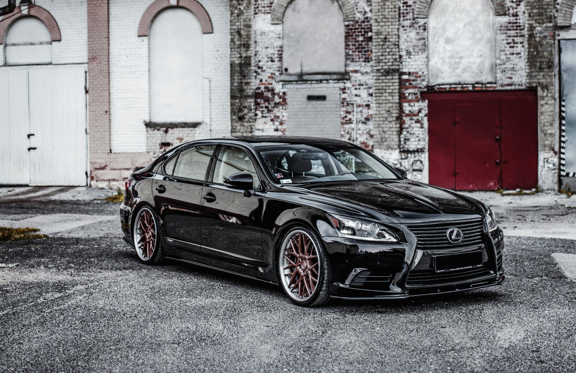 Seitenschweller Ansatz für Lexus LS Long Wheelbase Mk4 Facelift schwarz Hochglanz