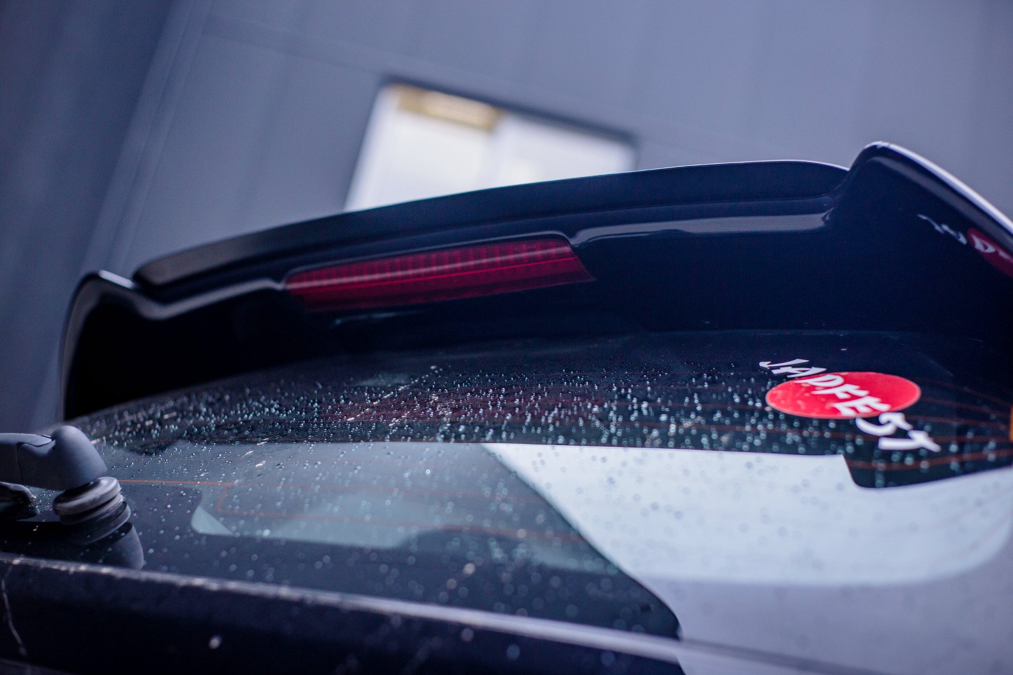 Spoiler CAP für HONDA CIVIC EP3 MK7 TYPE-R/S FACELIFT schwarz Hochglanz