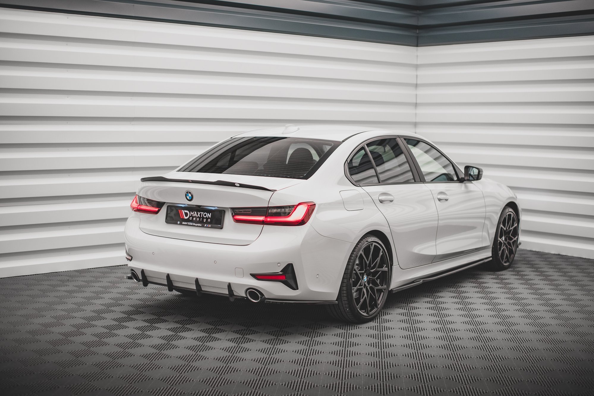 Street Pro Heckschürze Heck Ansatz Diffusor passend für BMW 3er G20 / G21