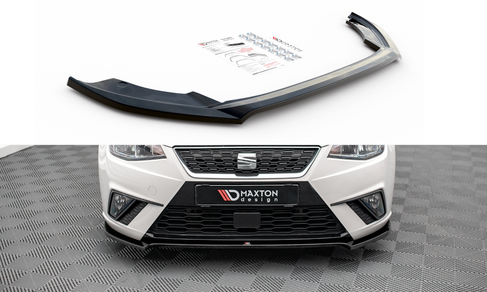Street+ Spoilerlippe Front Ansatz V.3 passend für Seat Ibiza FR/ Standard Mk5 schwarz Hochglanz