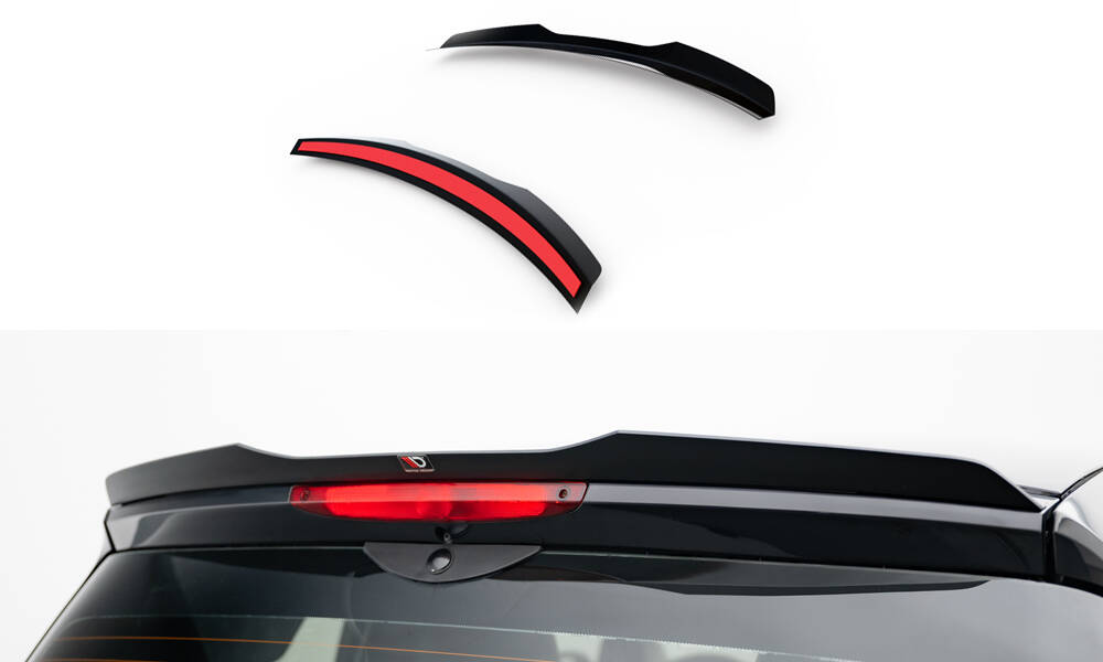 Heckspoiler Lippe passend für Brabus Smart Fortwo C451 FL schwarz Hochglanz