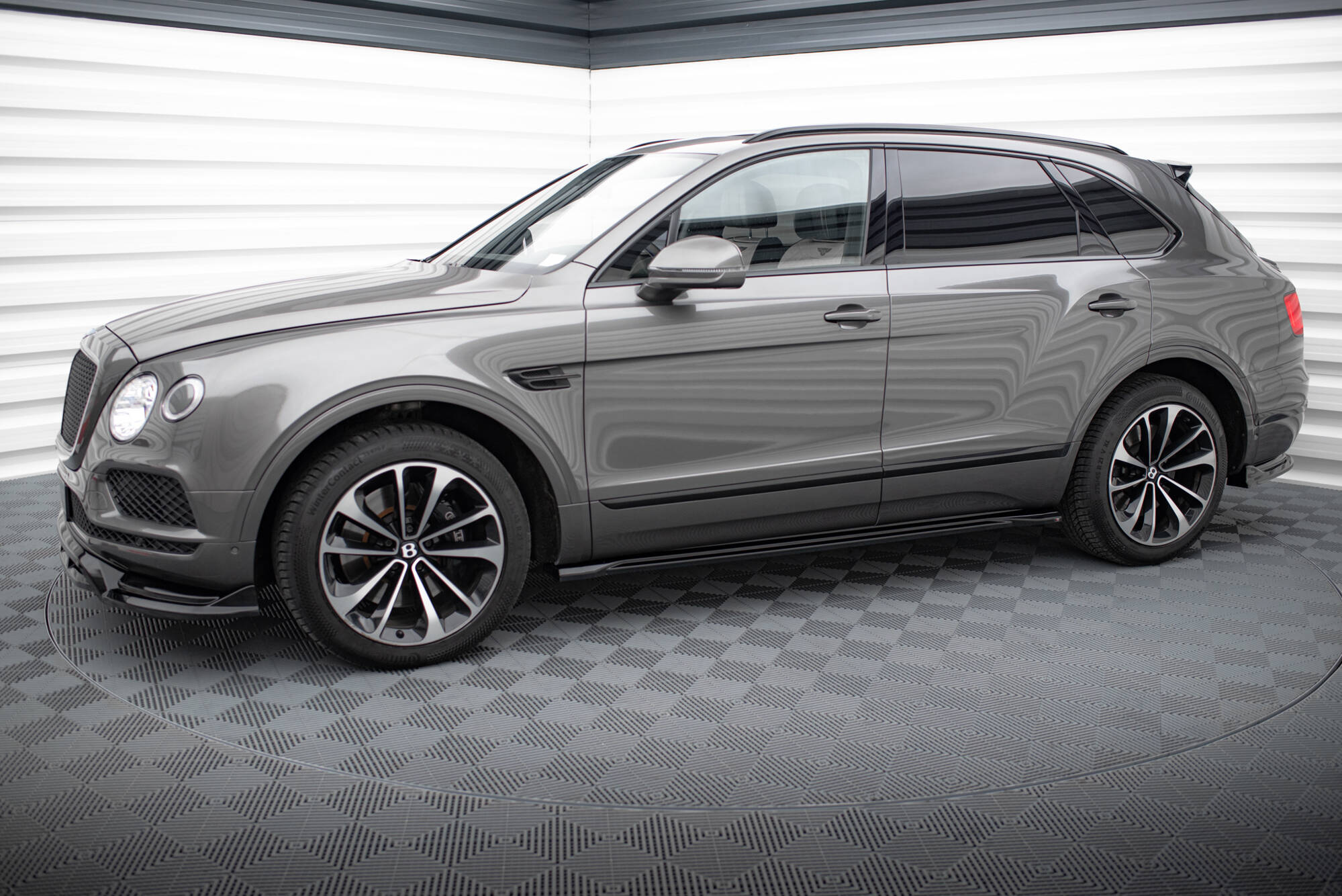 Seitenschweller Ansatz Paar passend für Bentley Bentayga Mk1 schwarz Hochglanz