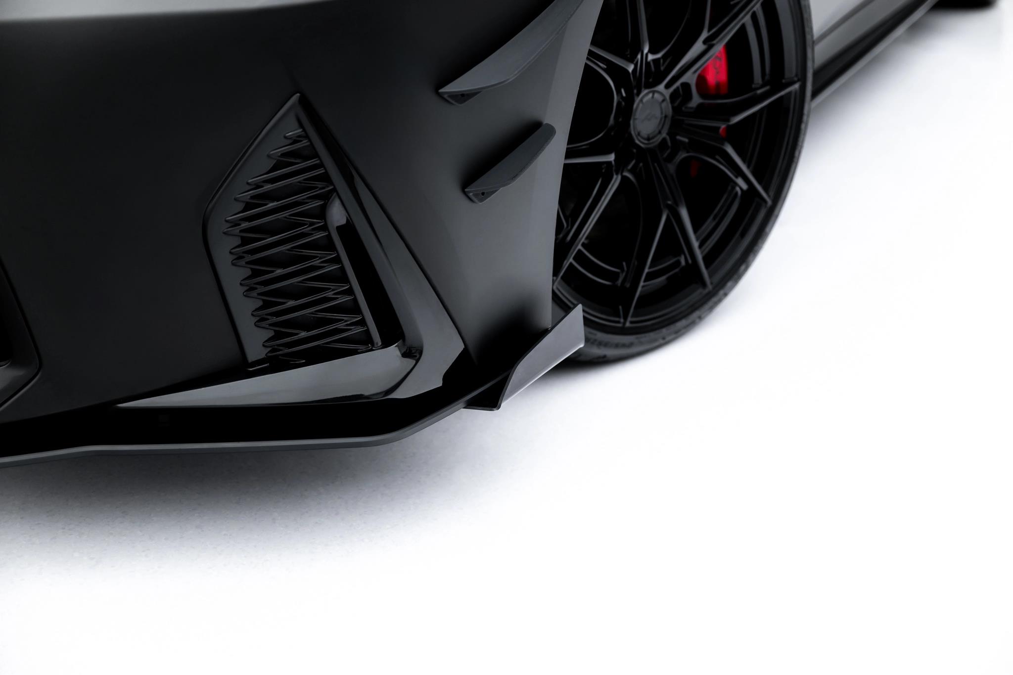 Front Stoßstange Flaps passend für Flaps Lexus IS 500 Mk3 Facelift 2 XE30 schwarz Hochglanz