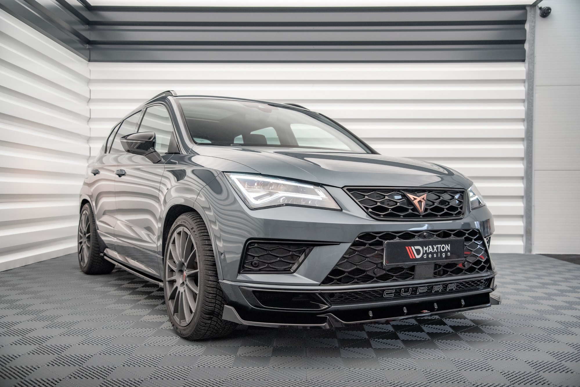Frontlippe V.1 passend für CUPRA Ateca Mk1 schwarz Hochglanz