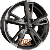 BORBET BU1 Mistral Anthracite Glossy Polished Einteilig 18 Zoll