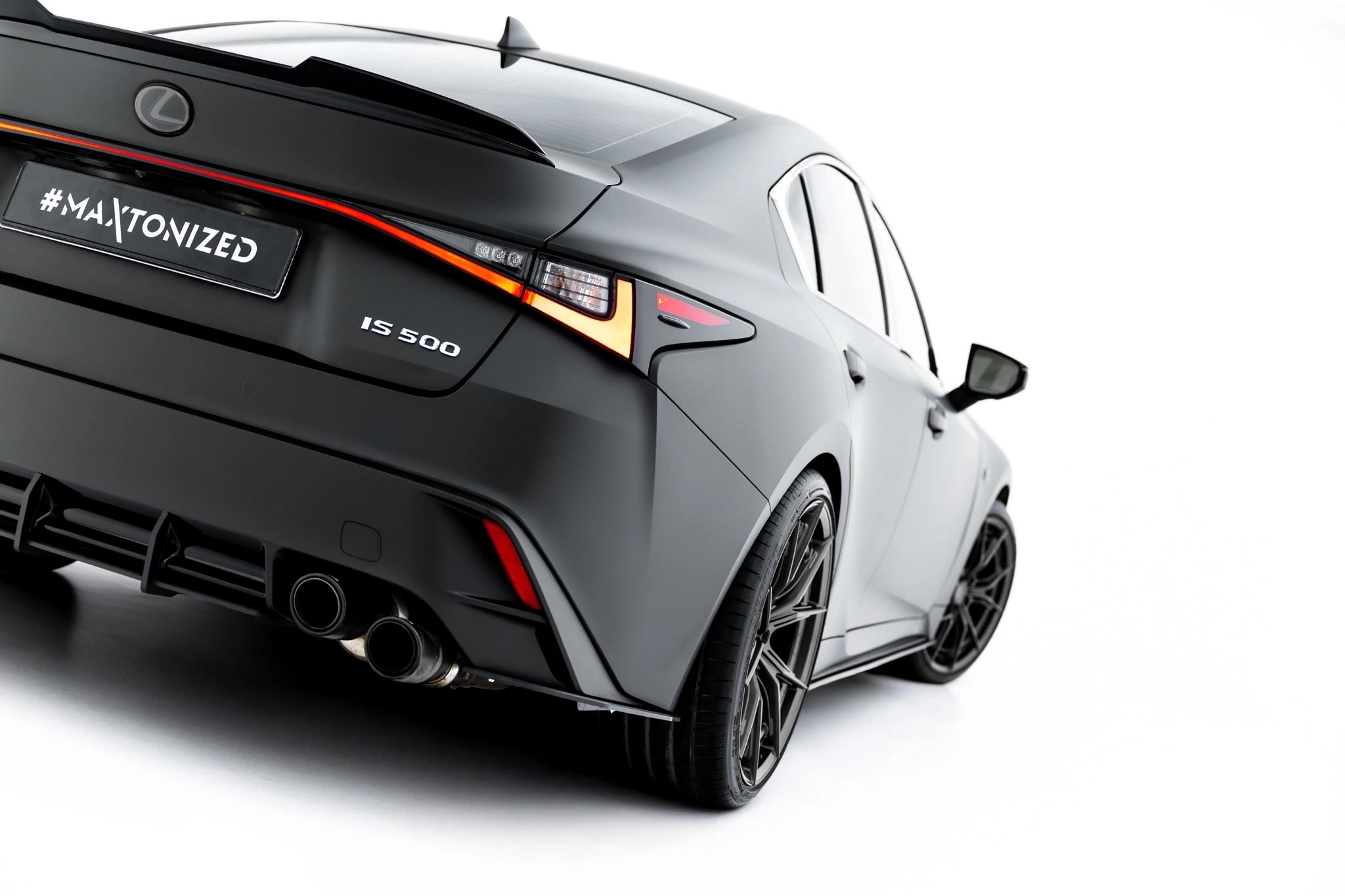 Diffusor Flaps passend für Lexus IS 500 Mk3 Facelift 2 XE30 roter Kern
