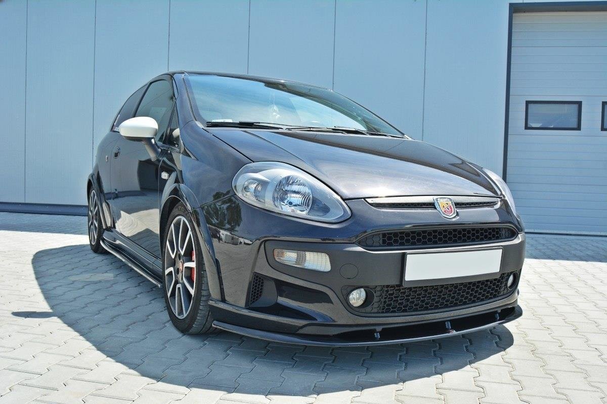 Frontlippe passend für ABARTH Punto Evo schwarz Hochglanz