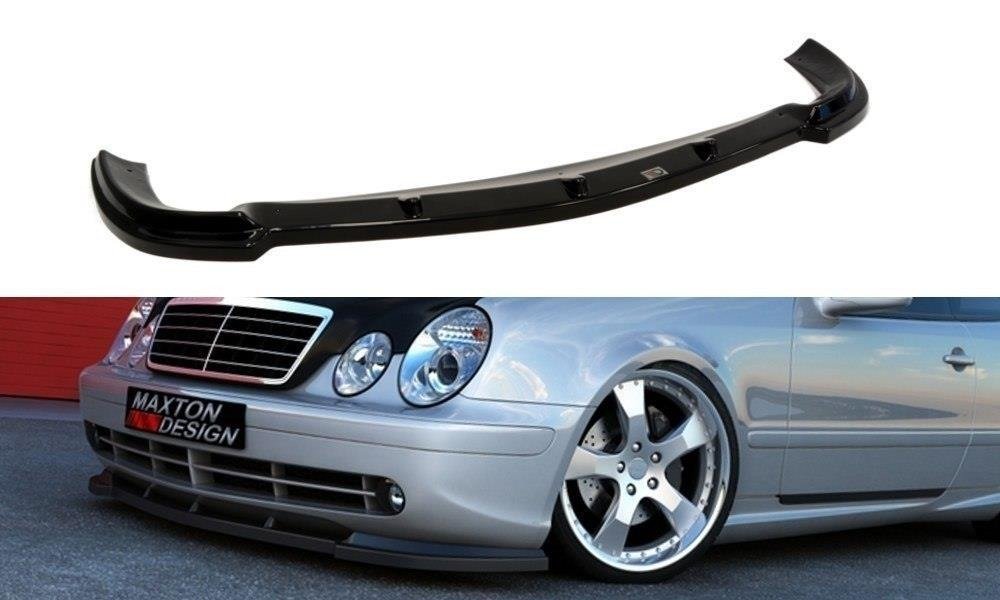 Street+ Spoilerlippe Front Ansatz passend für Mercedes CLK W208 für W208 AMG schwarz Hochglanz
