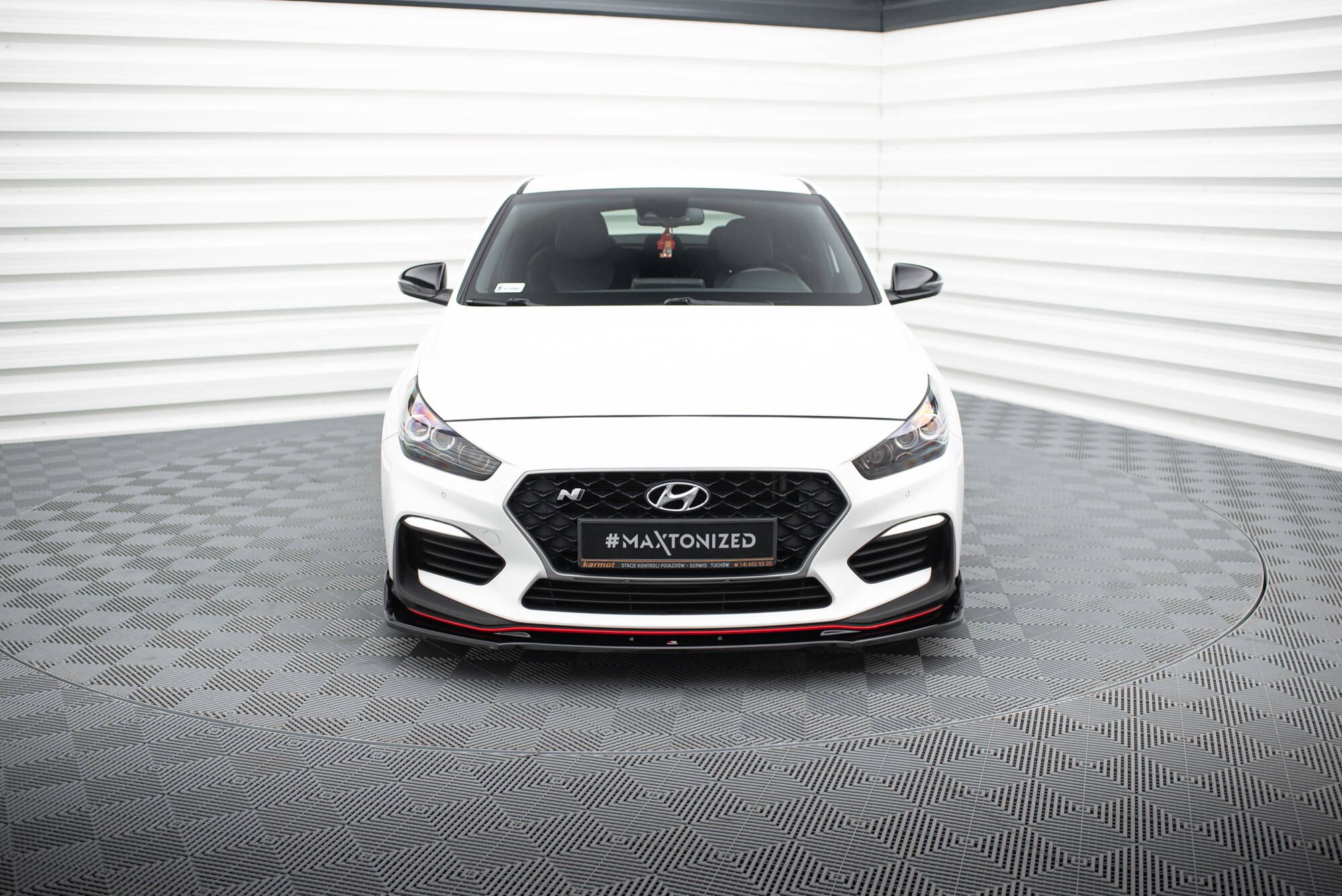 Front Ansatz V.3 für Hyundai I30 N Mk3 Hatchback/ Fastback schwarz Hochglanz