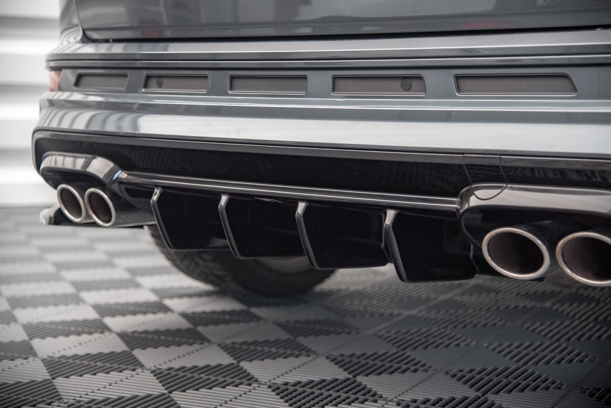 Heckansatz Diffusor passend für CUPRA Ateca Mk1 / Mk1 FL schwarz Hochglanz