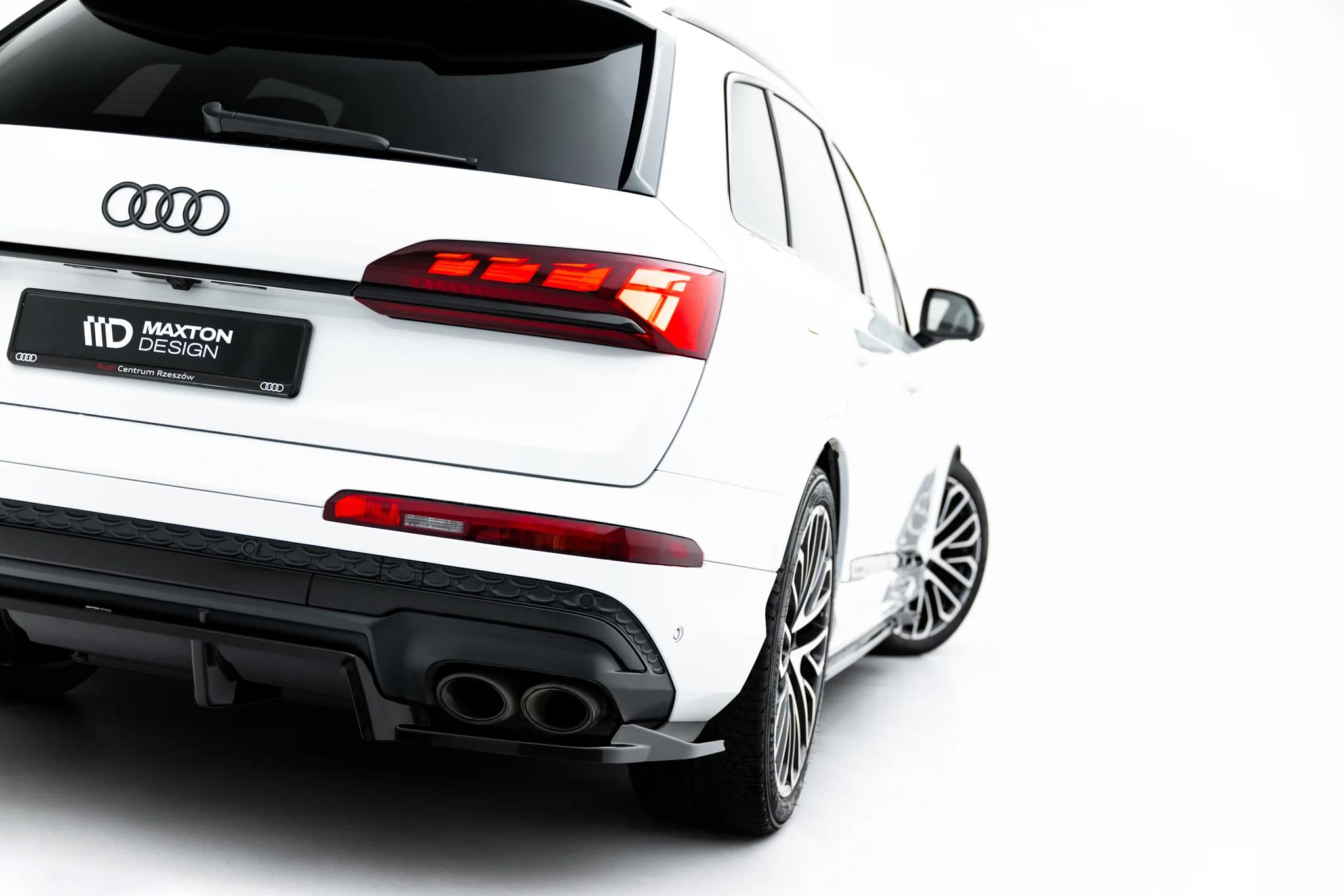 Diffusor Heckansatz passend für Audi SQ7 Mk2 Facelift 2 schwarz Hochglanz
