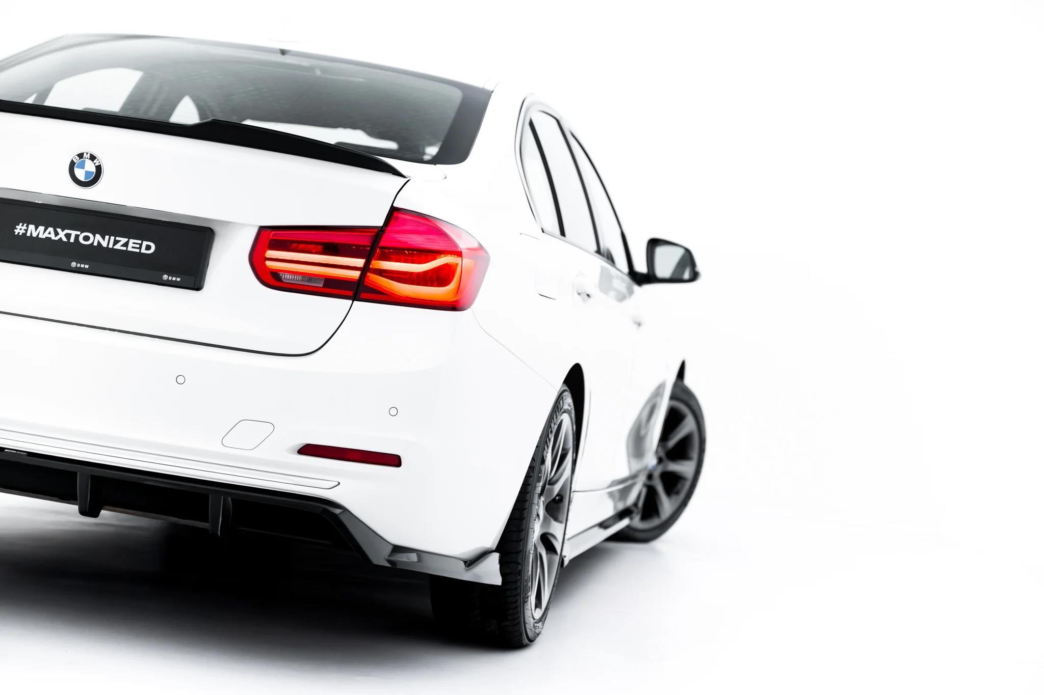 Diffusor Heckansatz passend für BMW 3er Sportline Limousine / Touring F30 / F31 schwarz Hochglanz