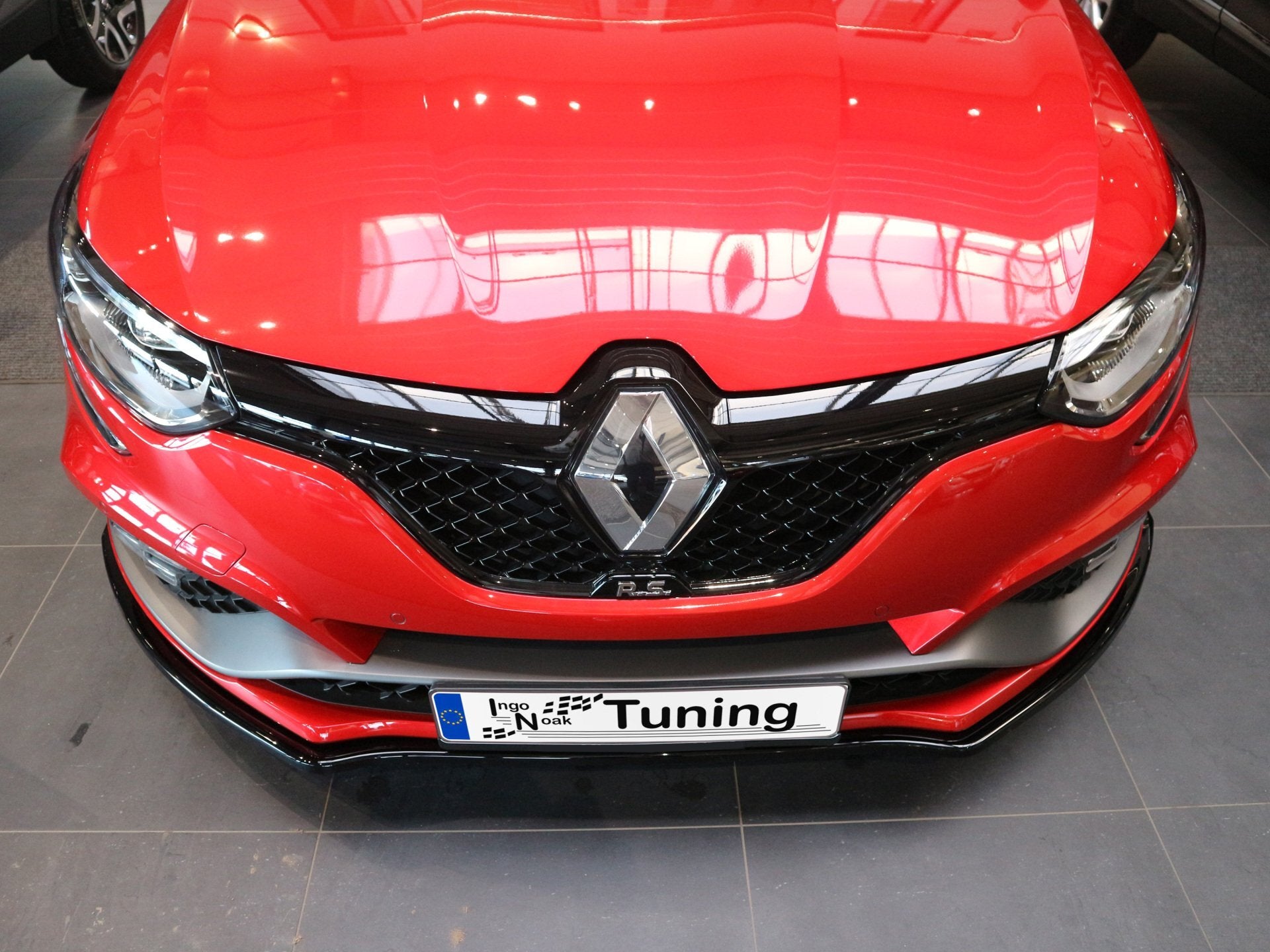 Cup Frontspoilerlippe für Renault Megane 4 RS Facelift (Schwarz Matt)