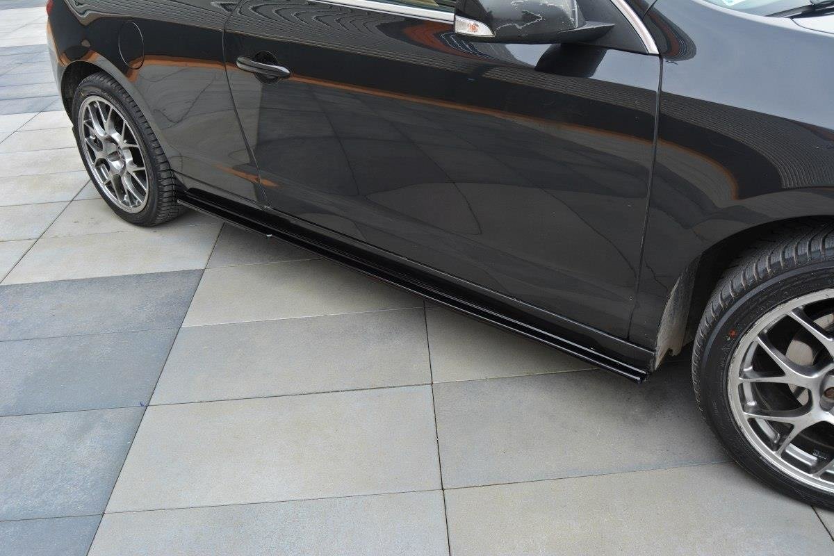 Seitenschweller Ansatz für Renault Laguna Coupe Mk3 schwarz Hochglanz