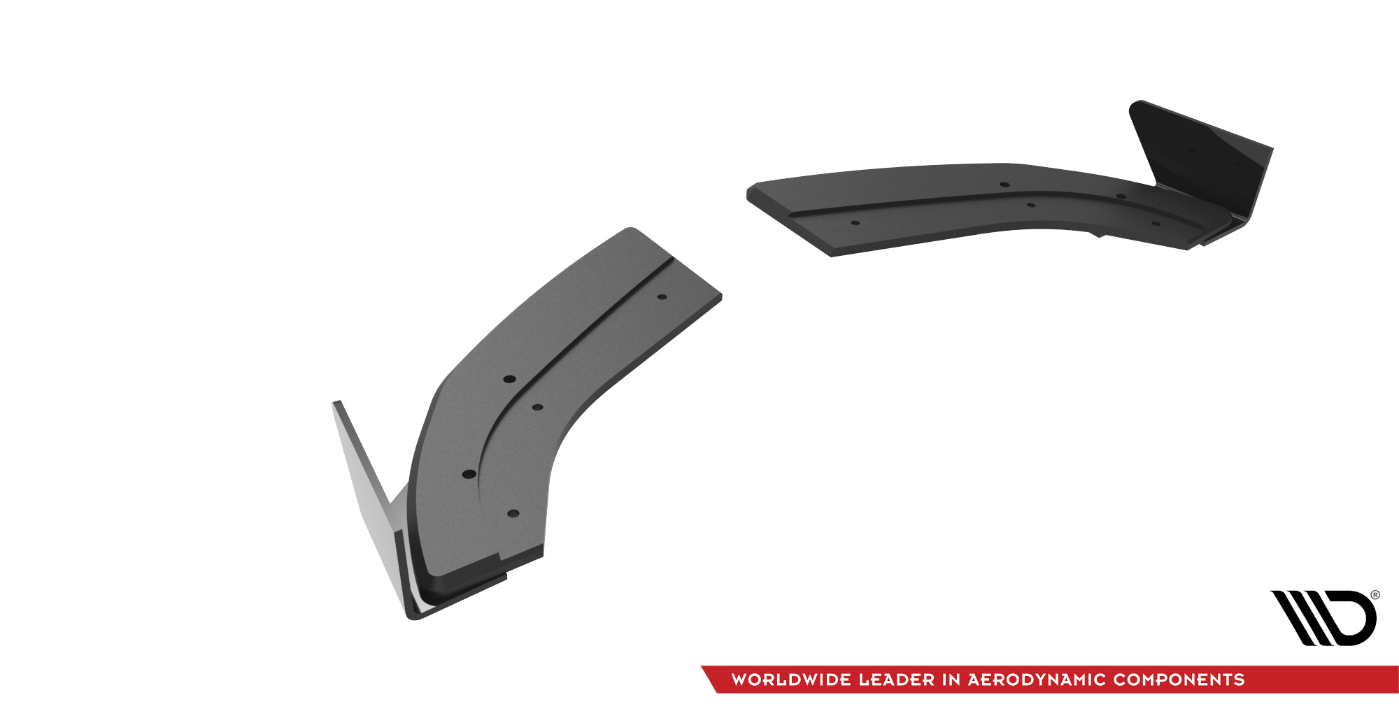 Street Pro Heck Ansatz Flaps passend für Ford Fiesta ST Mk6 schwarz Hochglanz