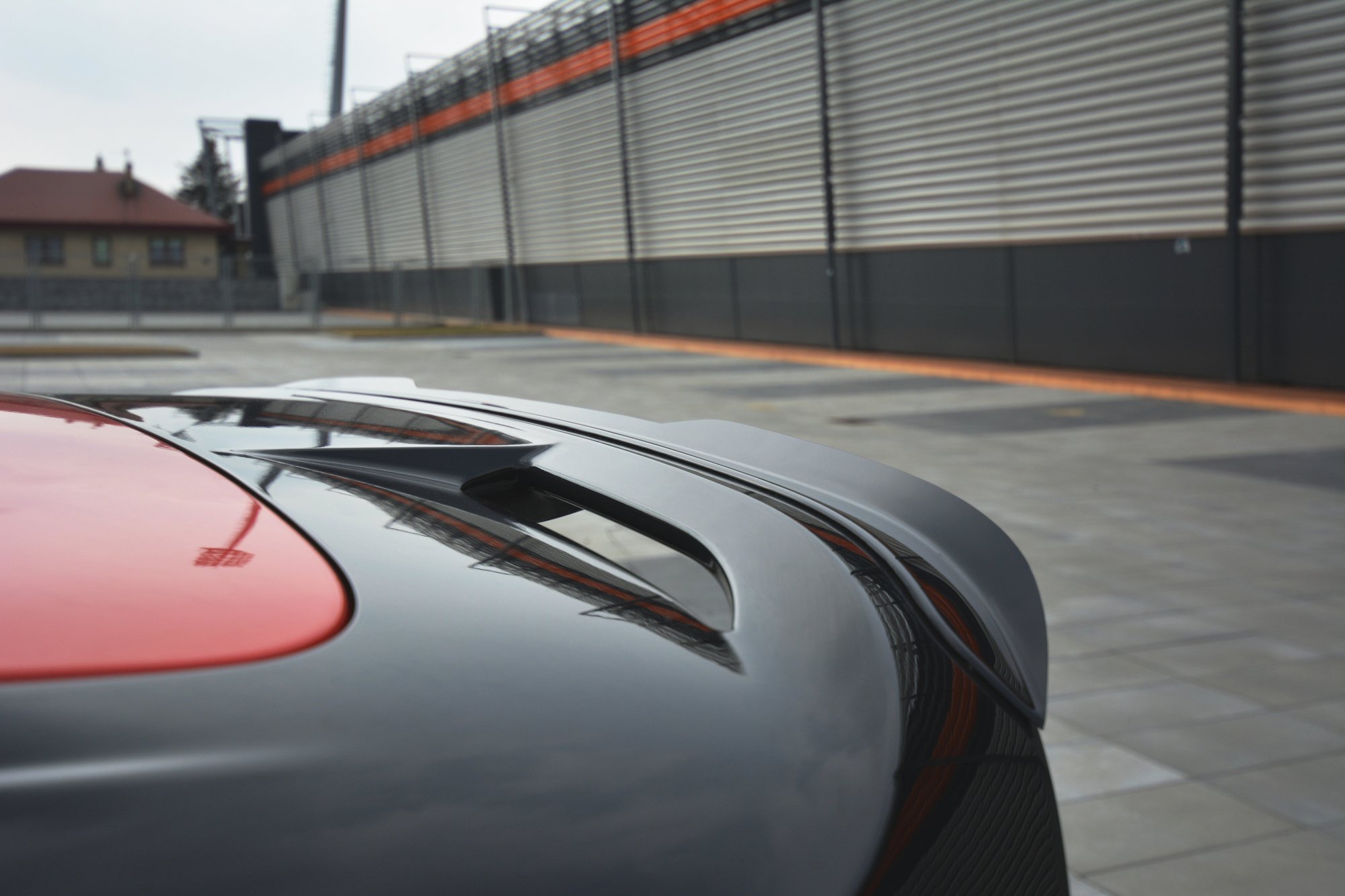 Spoiler CAP für Ford Focus ST-Line Mk3 FL schwarz Hochglanz