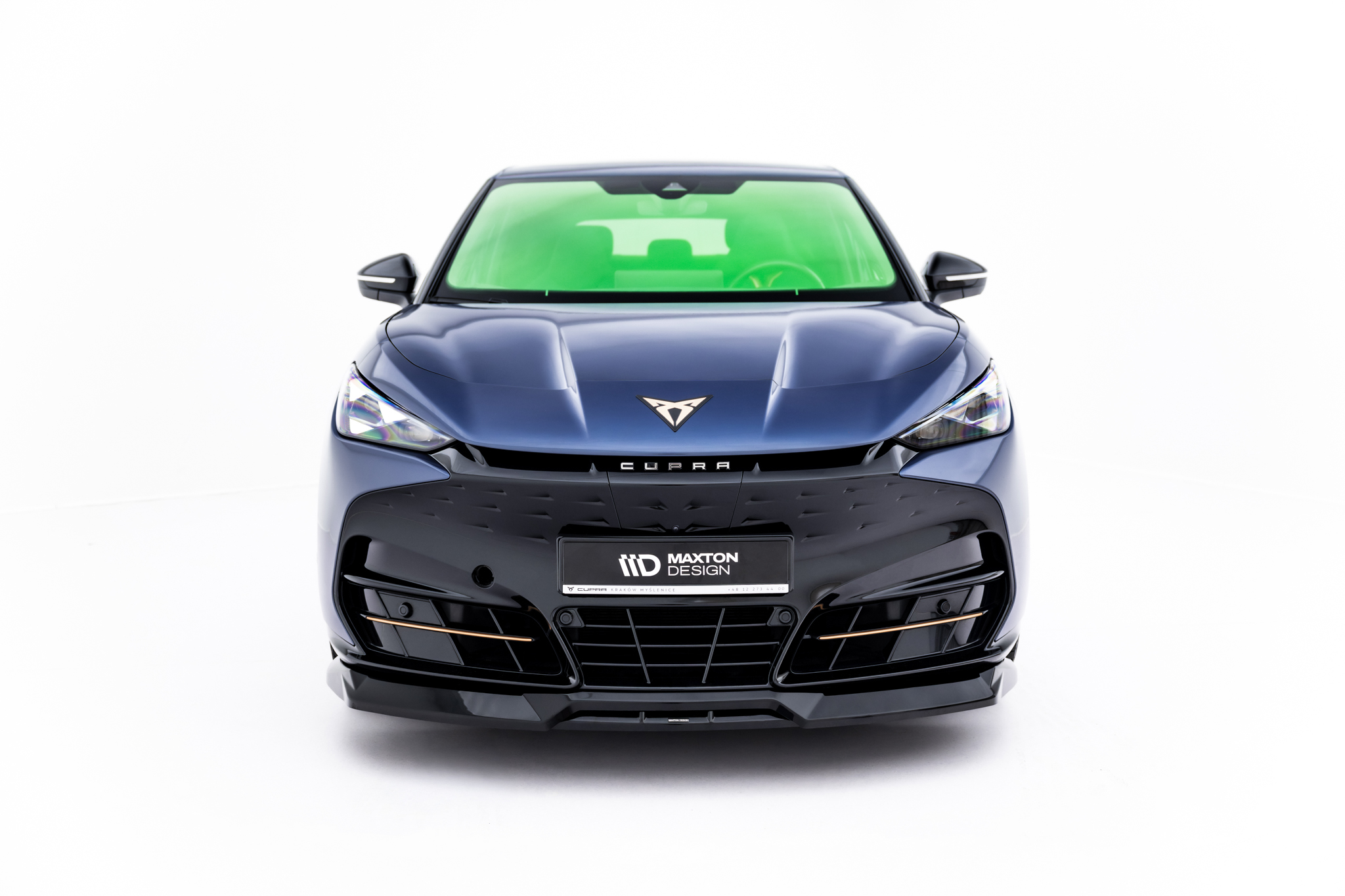 Frontlippe passend für CUPRA Tavascan Mk1 schwarz Hochglanz