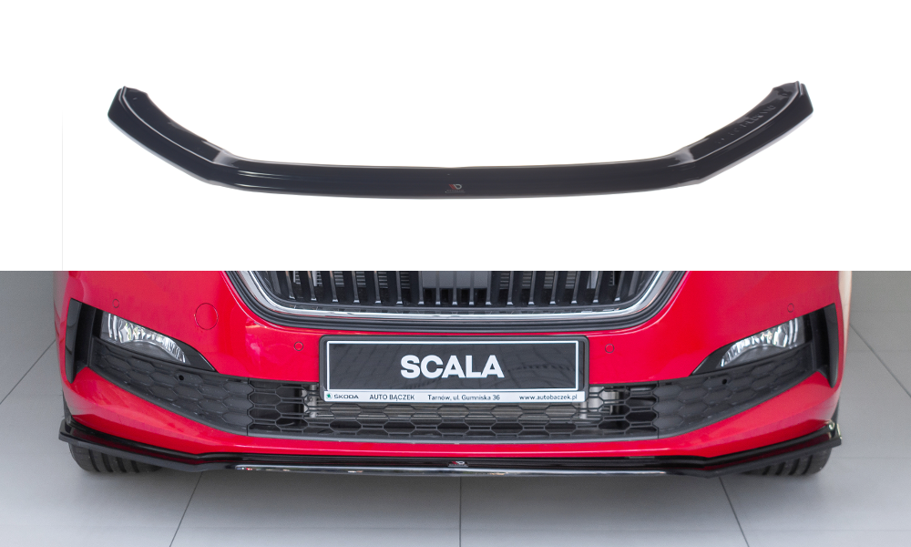 Front Ansatz V.3 für Skoda Scala schwarz Hochglanz