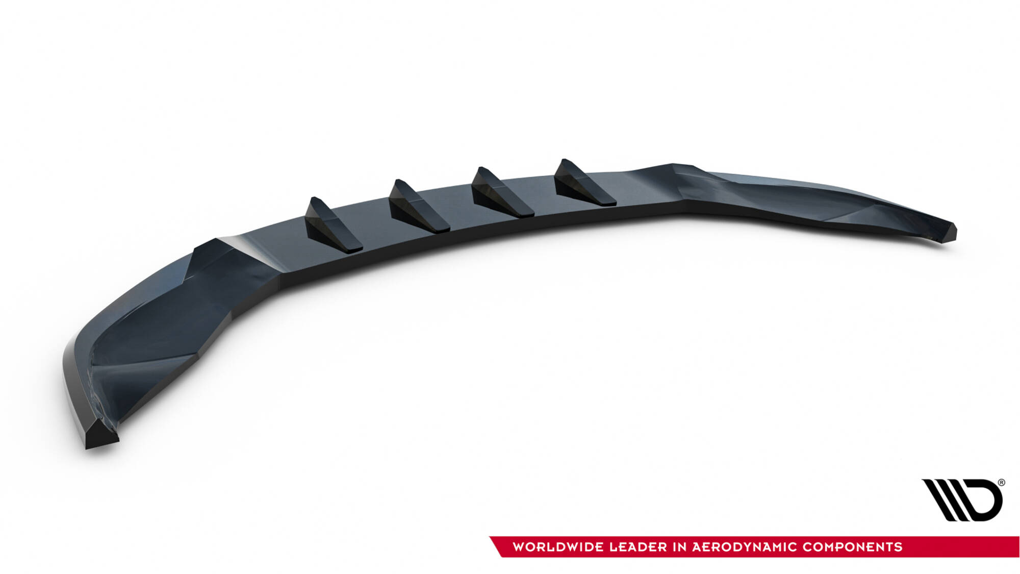Frontlippe V.3 passend für Tesla Model S Plaid Mk1 FL schwarz Hochglanz
