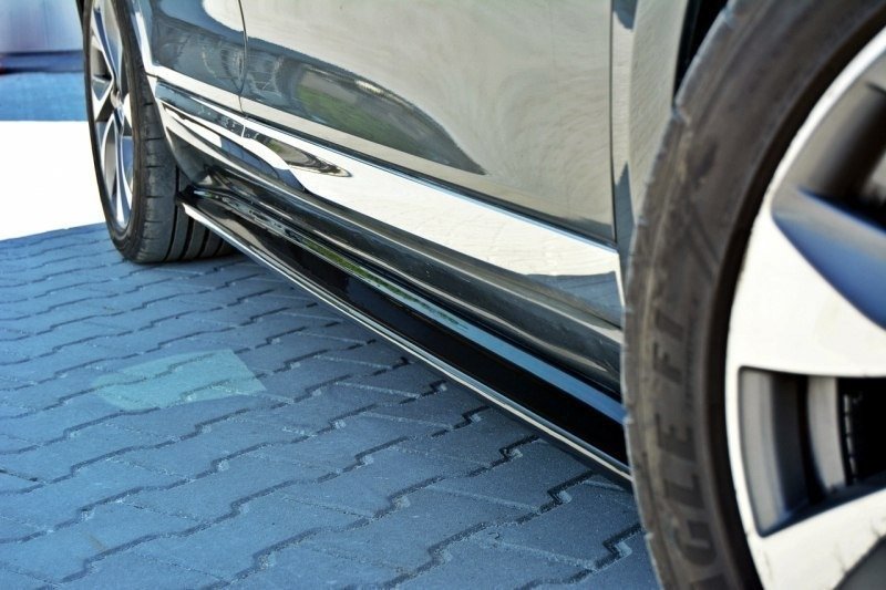 Street+ Seitenschweller Leisten passend für Citroen DS5 schwarz Hochglanz