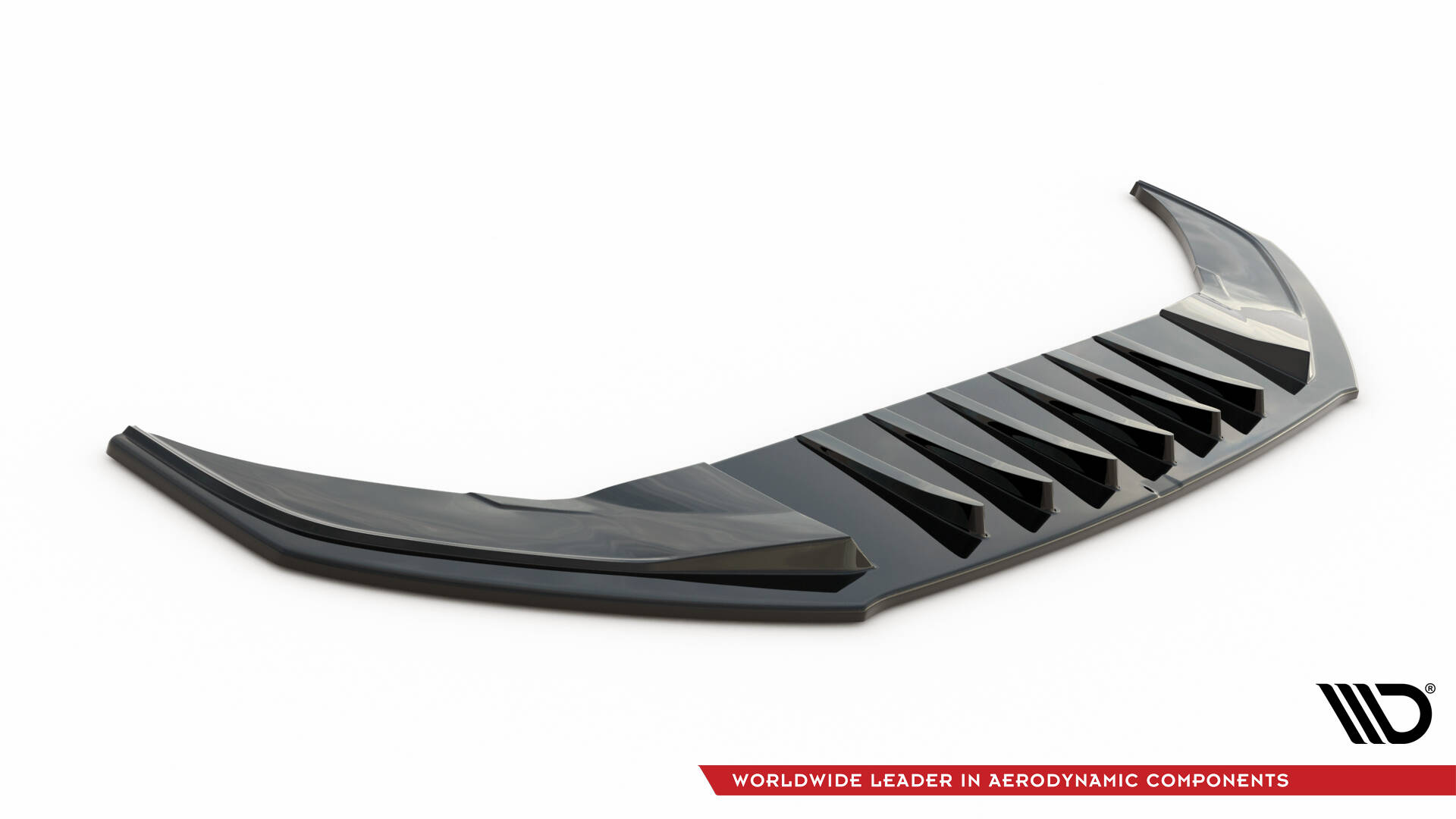 Street+ Spoilerlippe Front Ansatz V.3 passend für VW Arteon R-Line Limousine / Shooting Brake Mk1 schwarz Hochglanz