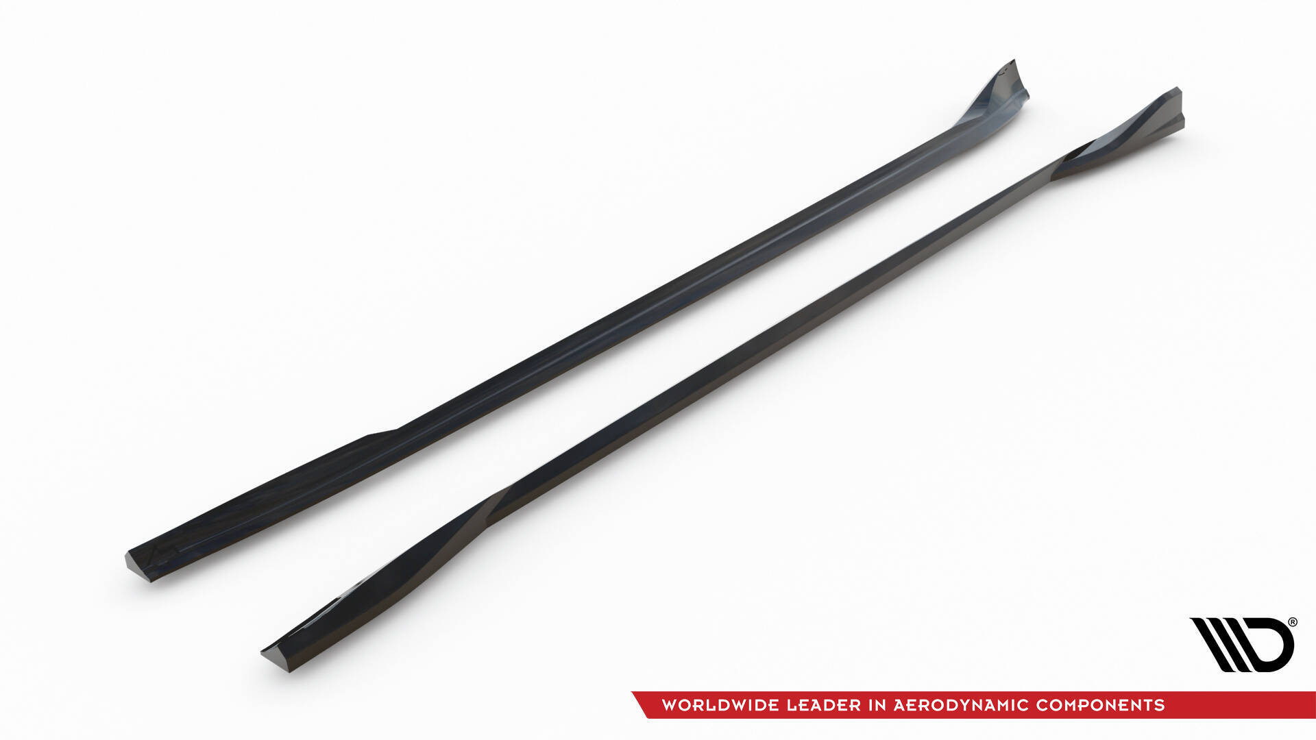 Seitenschweller Ansatz Paar V.1 passend für Tesla Model 3 Performance Mk1 FL schwarz Hochglanz