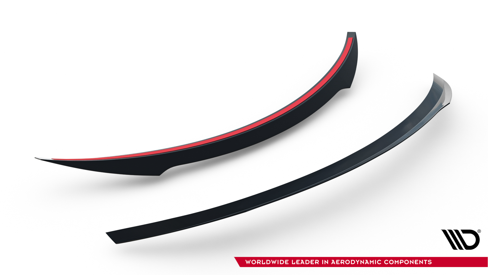 Spoiler CAP für Mercedes- Benz C Coupe AMG-Line C205 schwarz Hochglanz