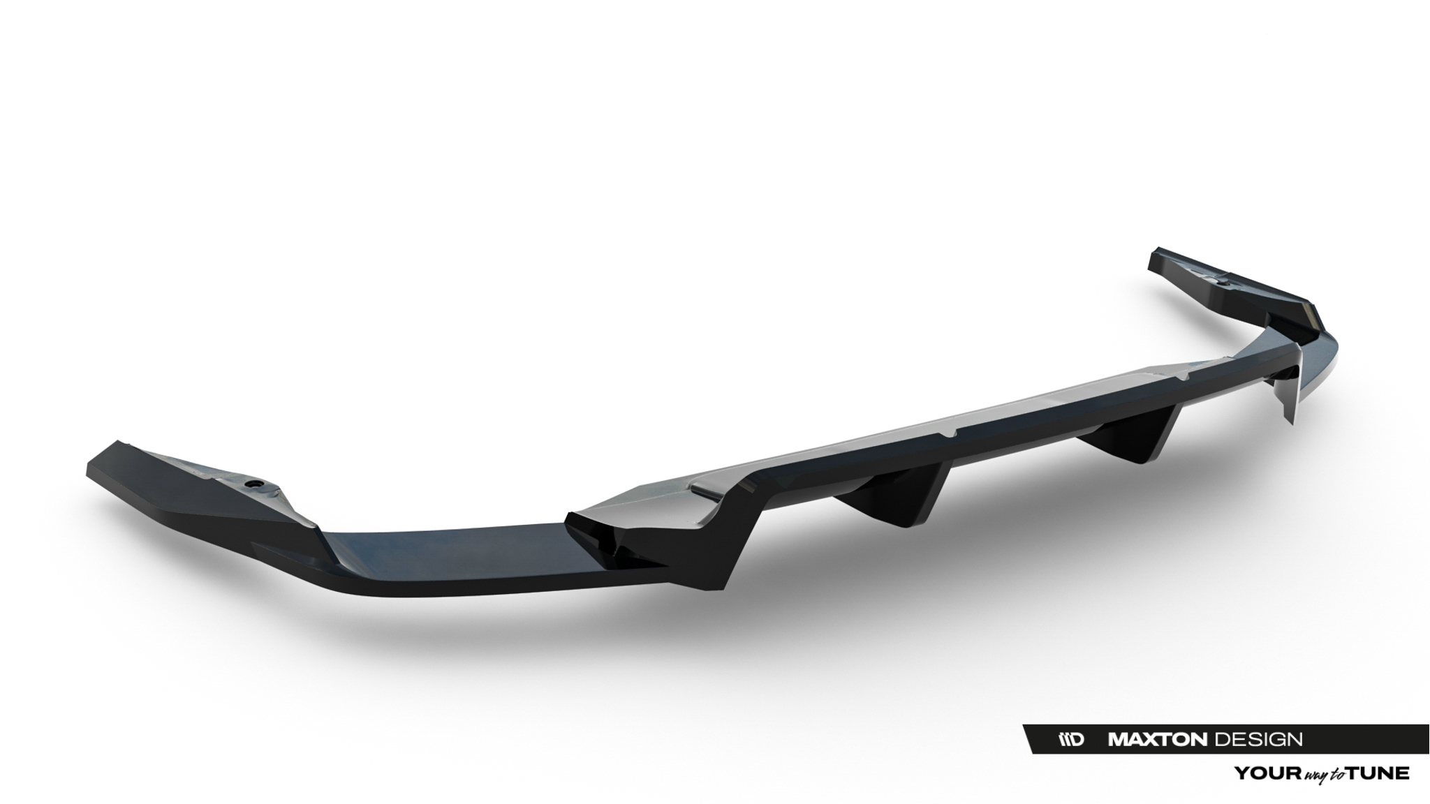 Diffusor Heckansatz passend für Audi SQ7 Mk2 Facelift 2 schwarz Hochglanz