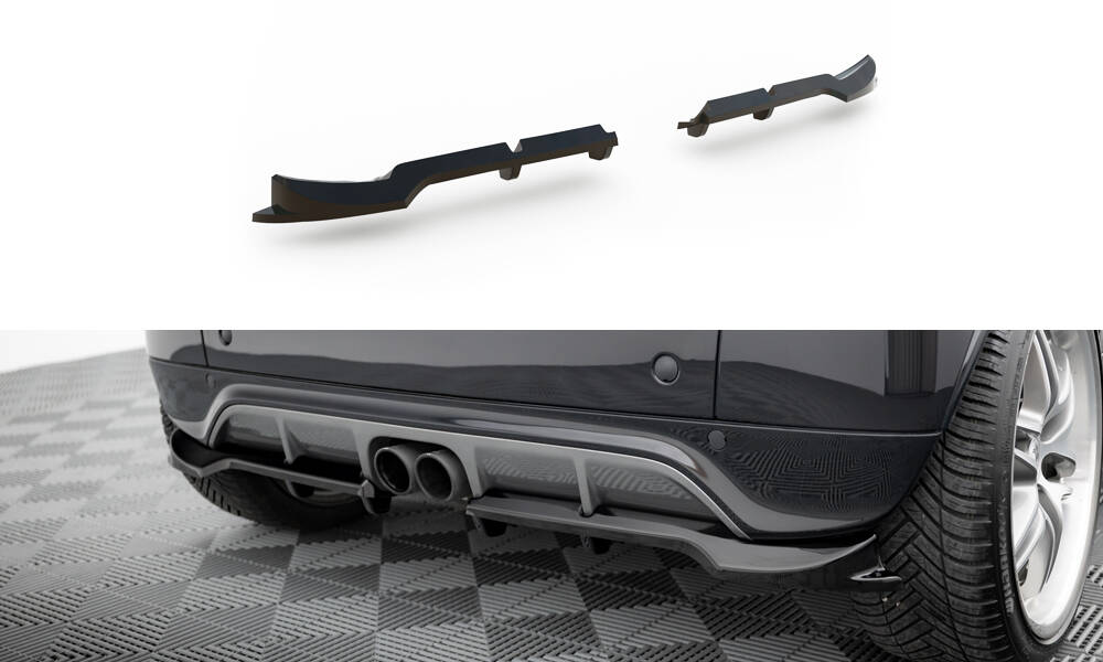 Diffusor Heckansatz passend für Brabus Smart Fortwo C451 FL schwarz Hochglanz