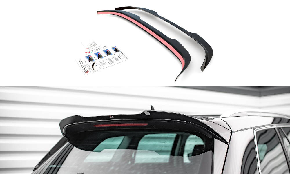 Heck Spoiler Aufsatz Abrisskante passend für Skoda Kodiaq Mk1 FL schwarz Hochglanz