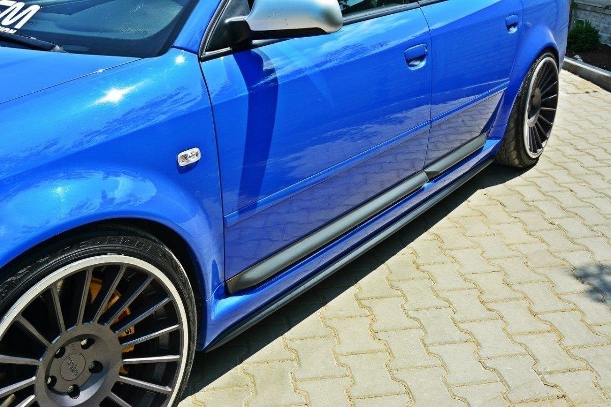Street+ Seitenschweller Leisten passend für Audi RS6 C5 schwarz Hochglanz