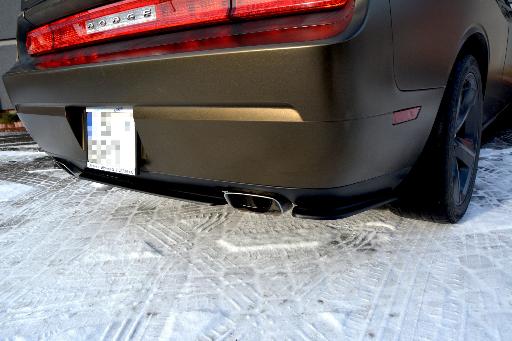 Heckansatz DODGE CHALLENGER MK3. PHASE-I SRT8 COUPE schwarz Hochglanz
