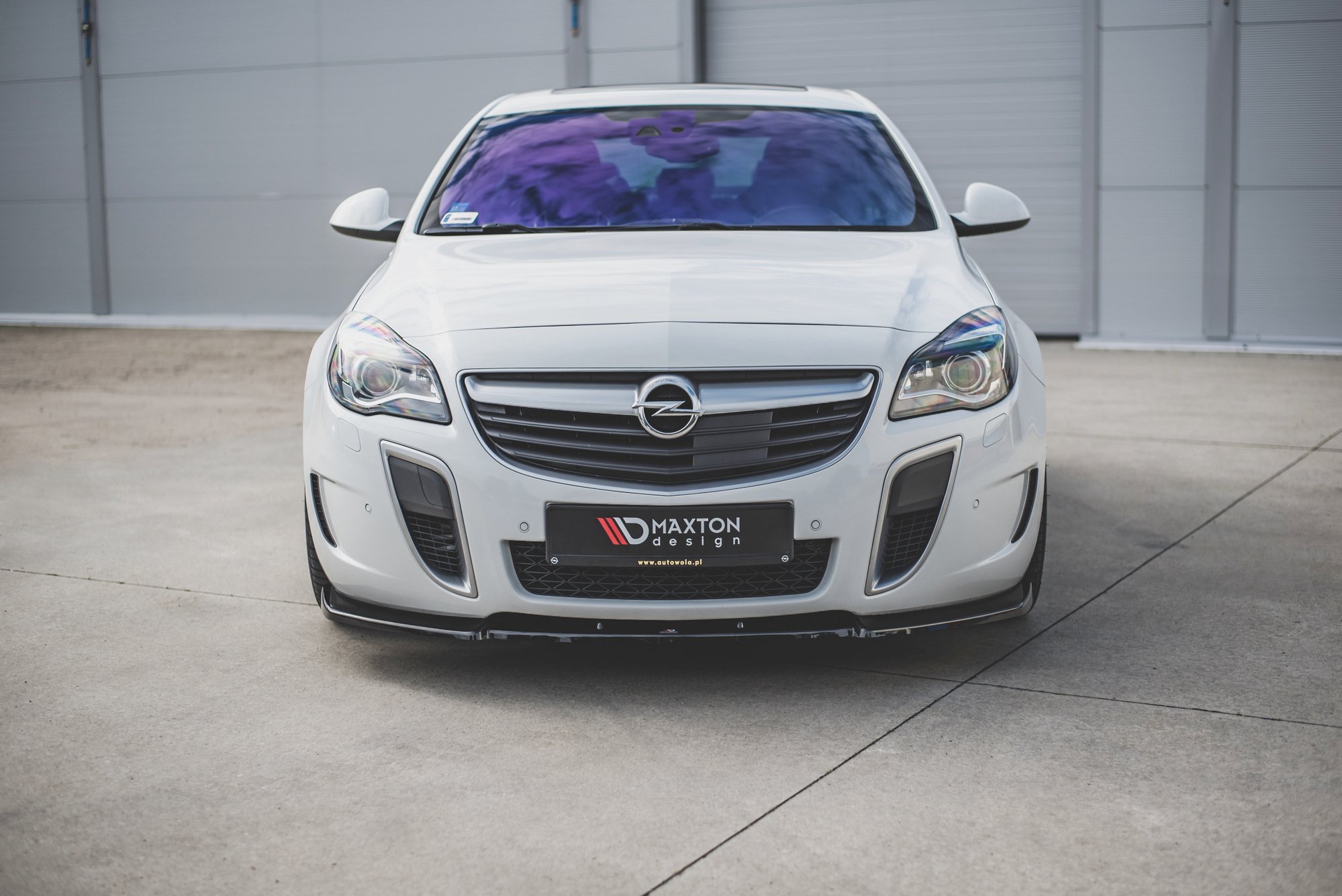 Front Ansatz V.1 für Opel Insignia Mk. 1 OPC Facelift schwarz Hochglanz