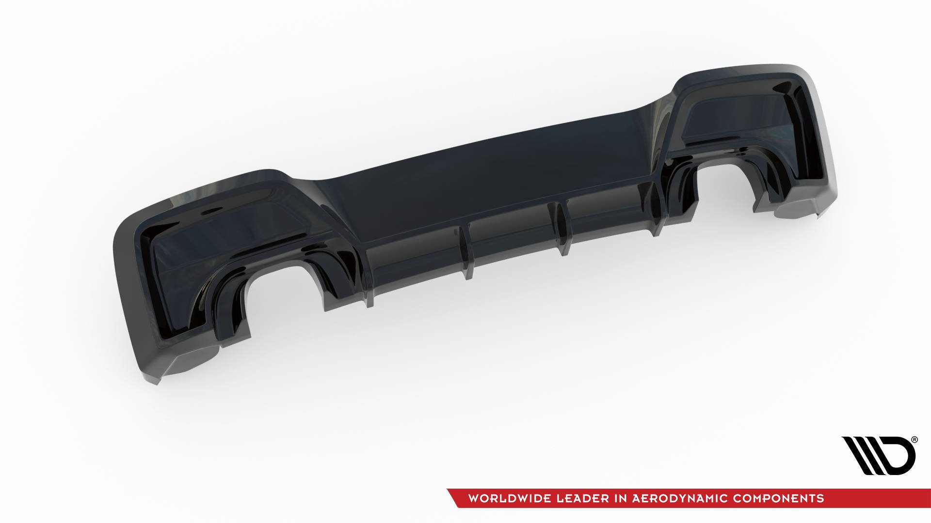Street+ Heck Ansatz Diffusor V.1 passend für BMW M135i F20 schwarz Hochglanz
