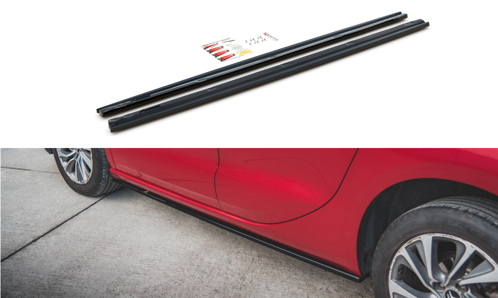Street+ Seitenschweller Leisten passend für Citroen DS4 schwarz matt