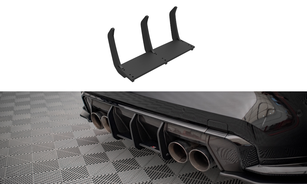 Street Pro Heckschürze Heck Ansatz Diffusor passend für BMW M3 Limousine / Touring G80