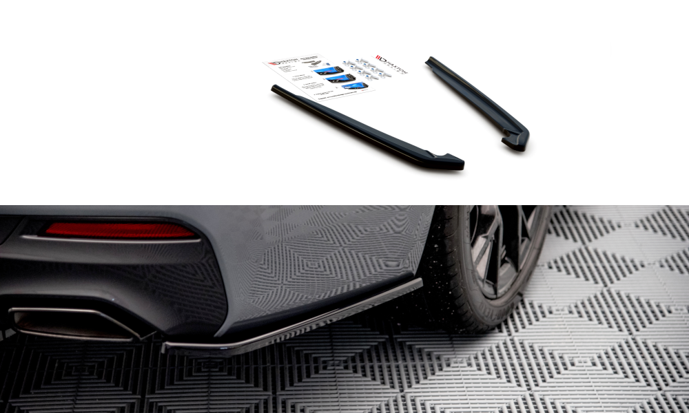 Street+ Heck Ansatz Flaps passend für BMW 5er G30 FL M-Paket schwarz Hochglanz