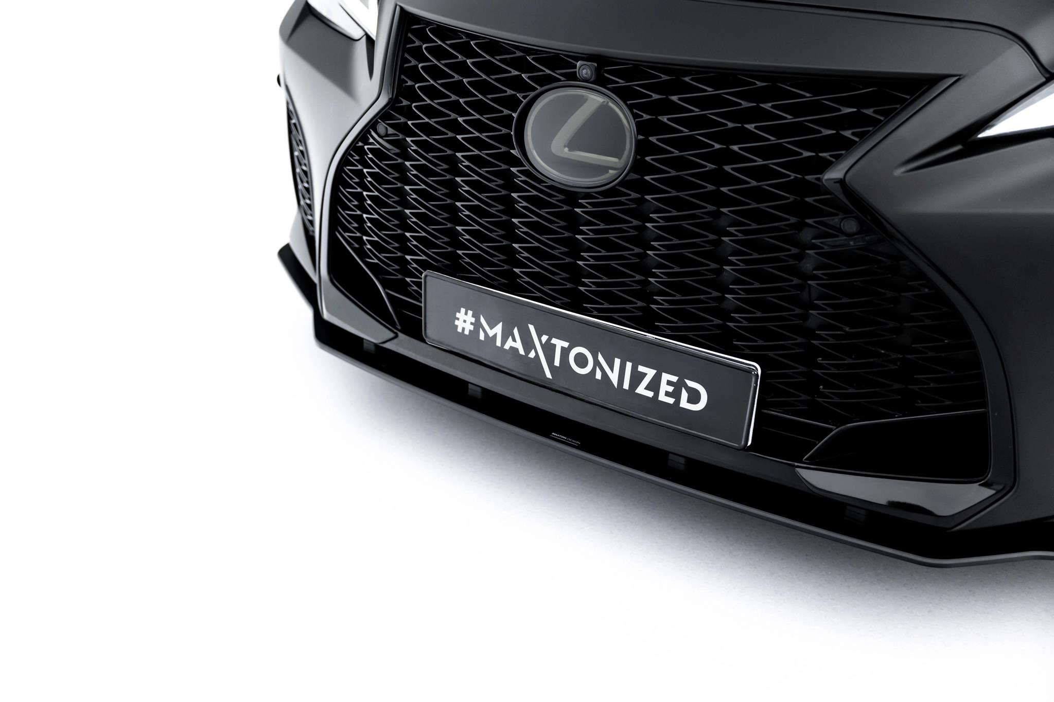 Frontlippe passend für Lexus IS 500 Mk3 Facelift 2 XE30 schwarz-rot
