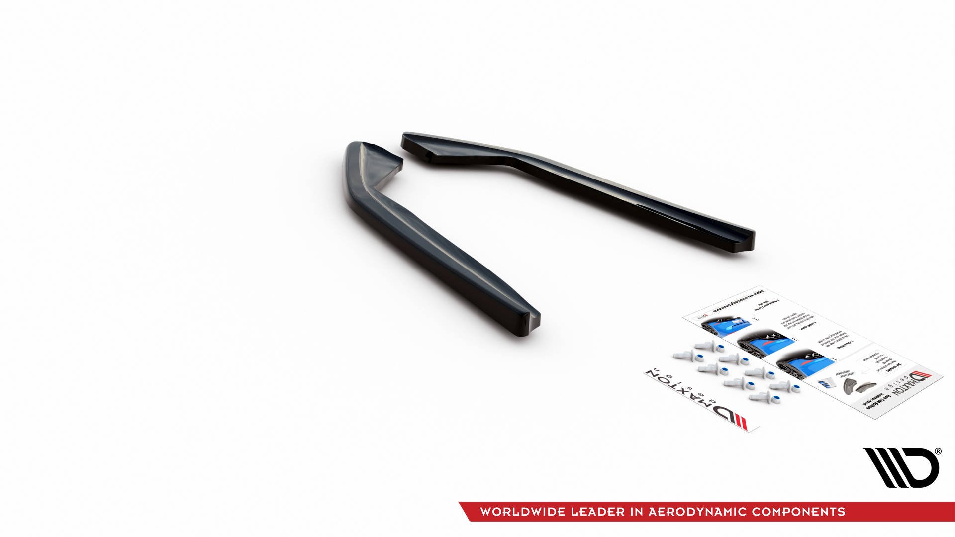 Street+ Heck Ansatz Flaps V.2 passend für Honda Accord Mk7 Type-S schwarz Hochglanz