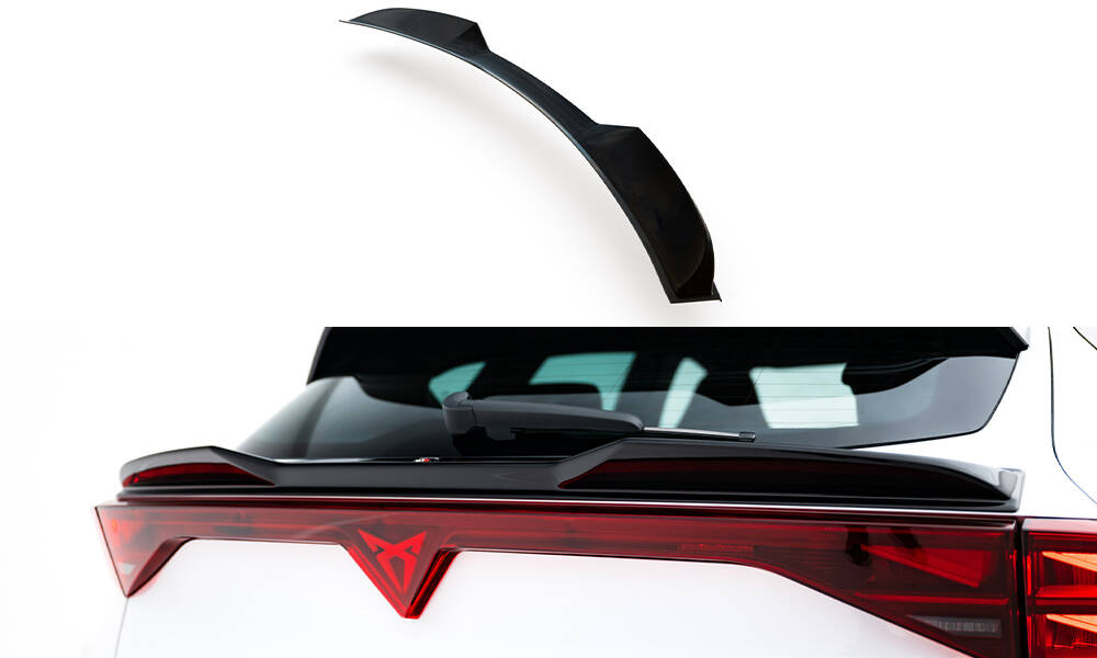 Heckspoiler unten 3D passend für CUPRA Formentor Mk1 FL schwarz Hochglanz