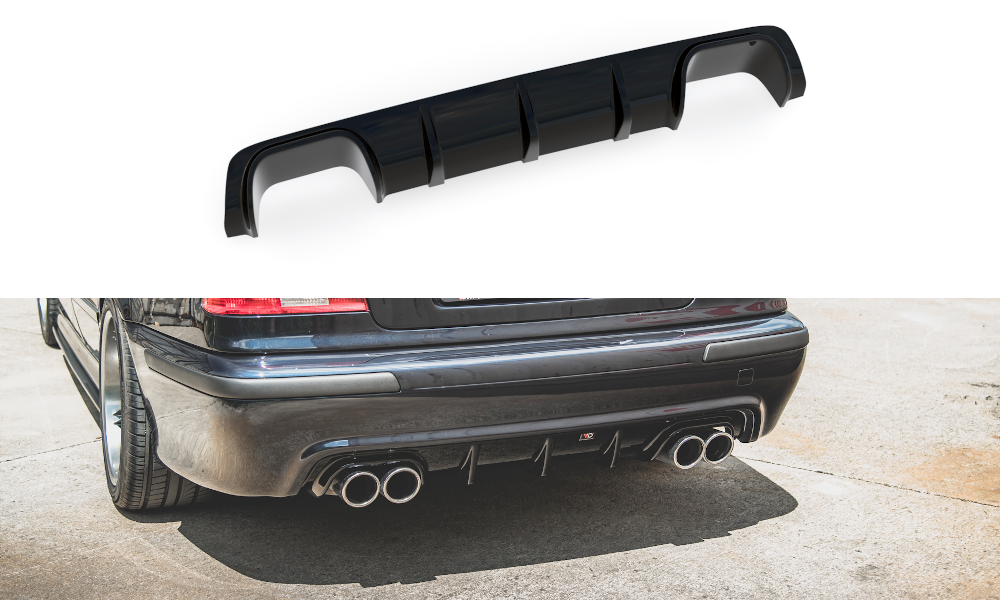 Street+ Heck Ansatz Diffusor passend für BMW M5 / 5 M-Paket E39 schwarz Hochglanz
