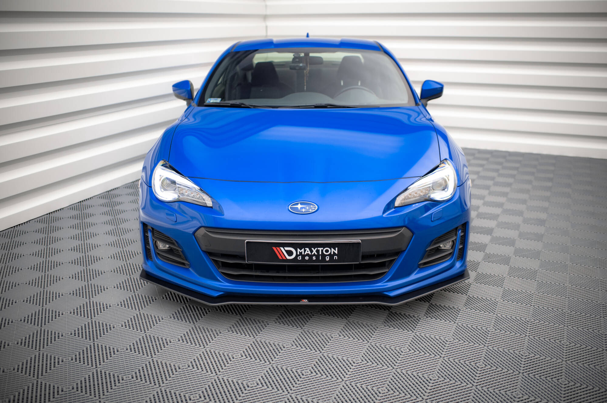 Street Pro Spoilerlippe Front Ansatz passend für Subaru BRZ Mk1 FL rot