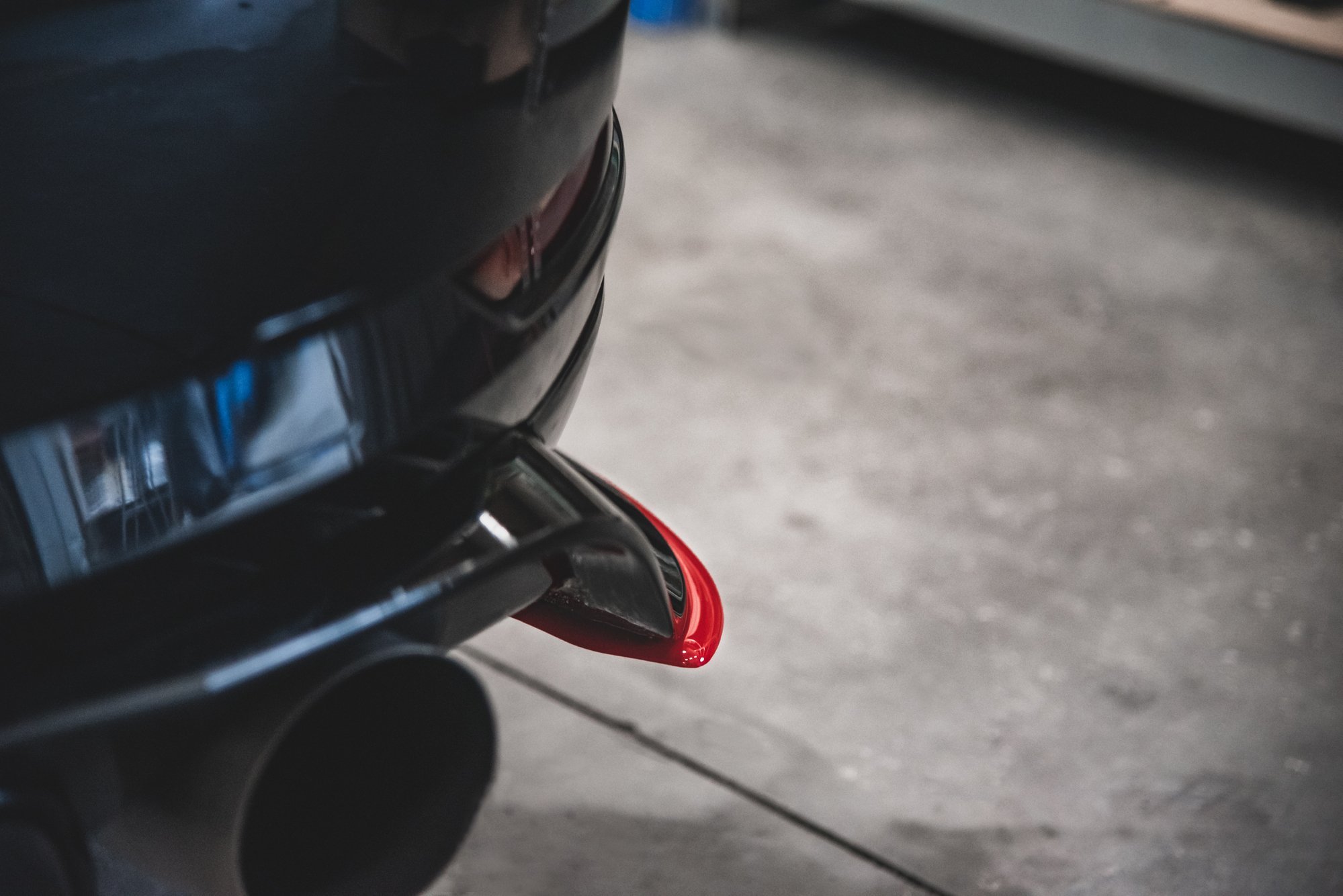 Street+ Heck Ansatz Flaps passend für VW Golf 7 GTI TCR rot Hochglanz
